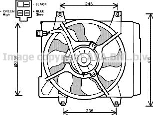 AVA QUALITY COOLING Вентилятор, охлаждение двигателя KA7521